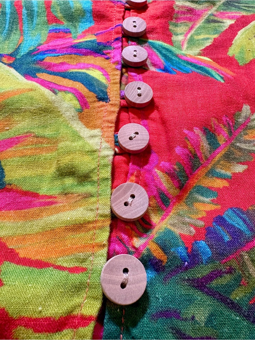 Farm Rio Urban Jungle Button Down Midi Skirt Size XS - Picture 5 of 8